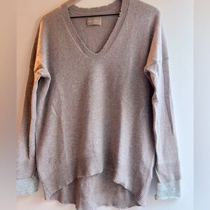 Zadig & Voltaire oversized cashmere sweater nude size small